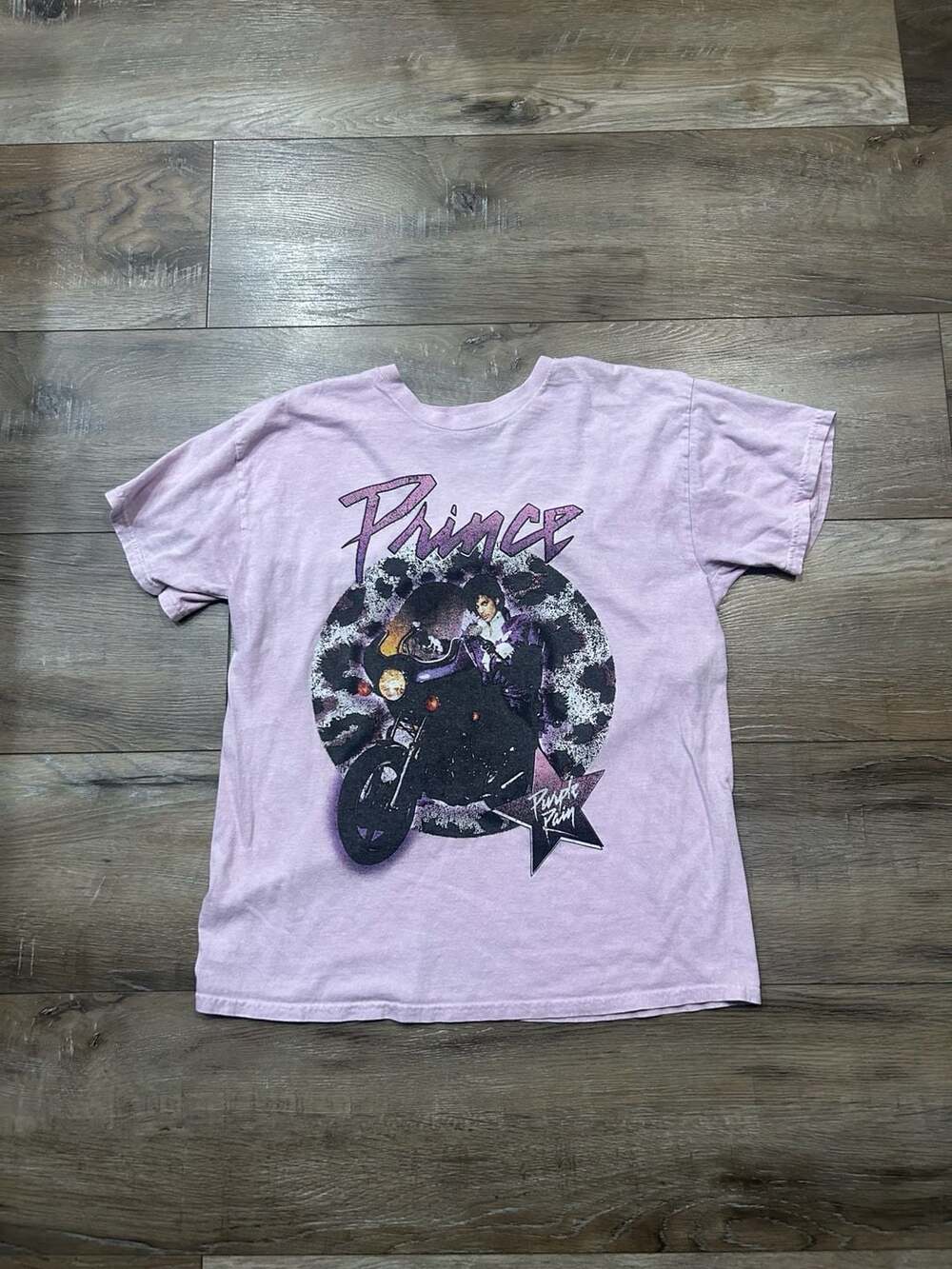 The Prince Estate Official Purple Rain Graphic T-Shirt Pink